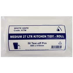 SALON FIRST Bin liners - medium - 27 litre 50pc 